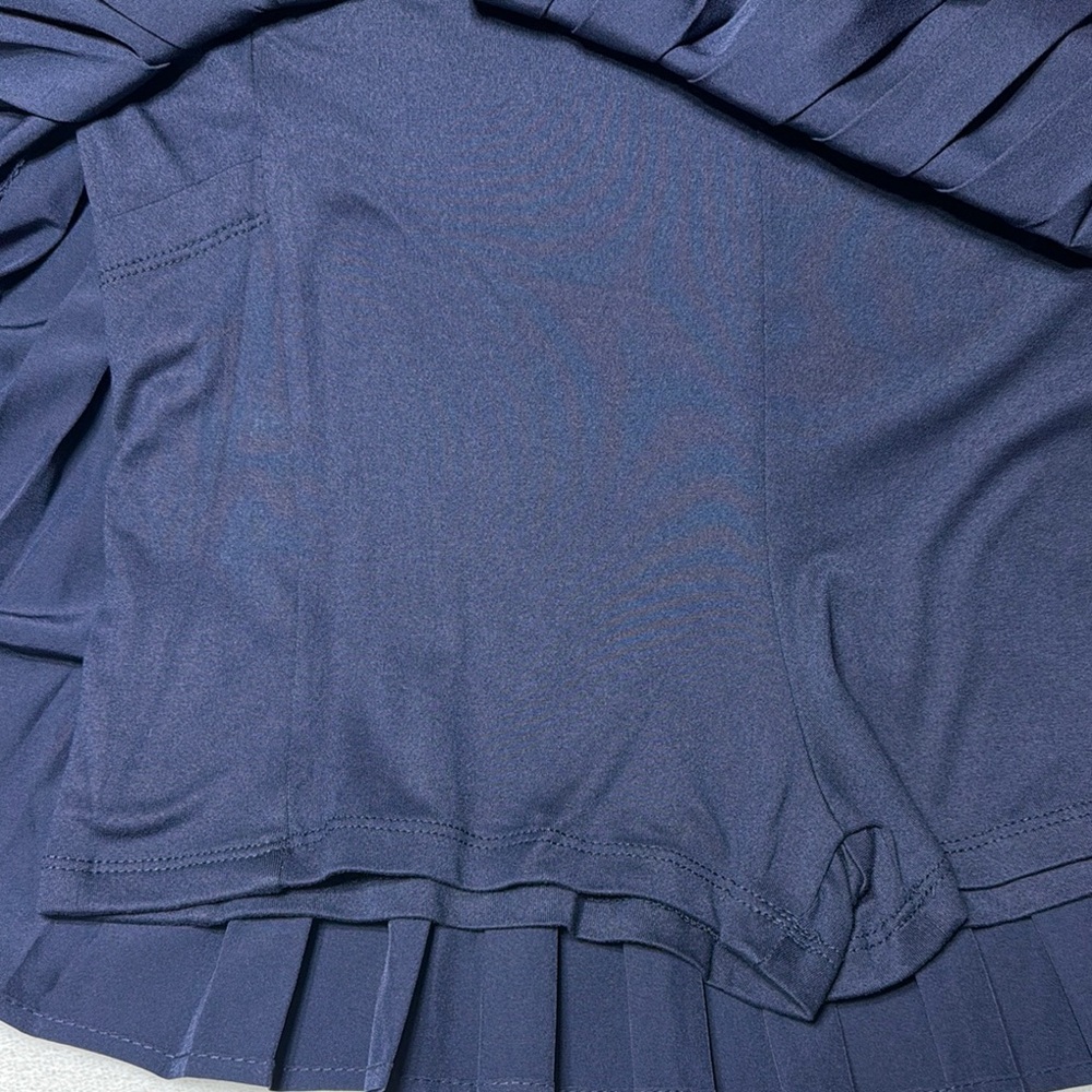 NWT Limited Too Navy Pleated Skirt with Built In Short Juniors Size M - Picture 2 of 7